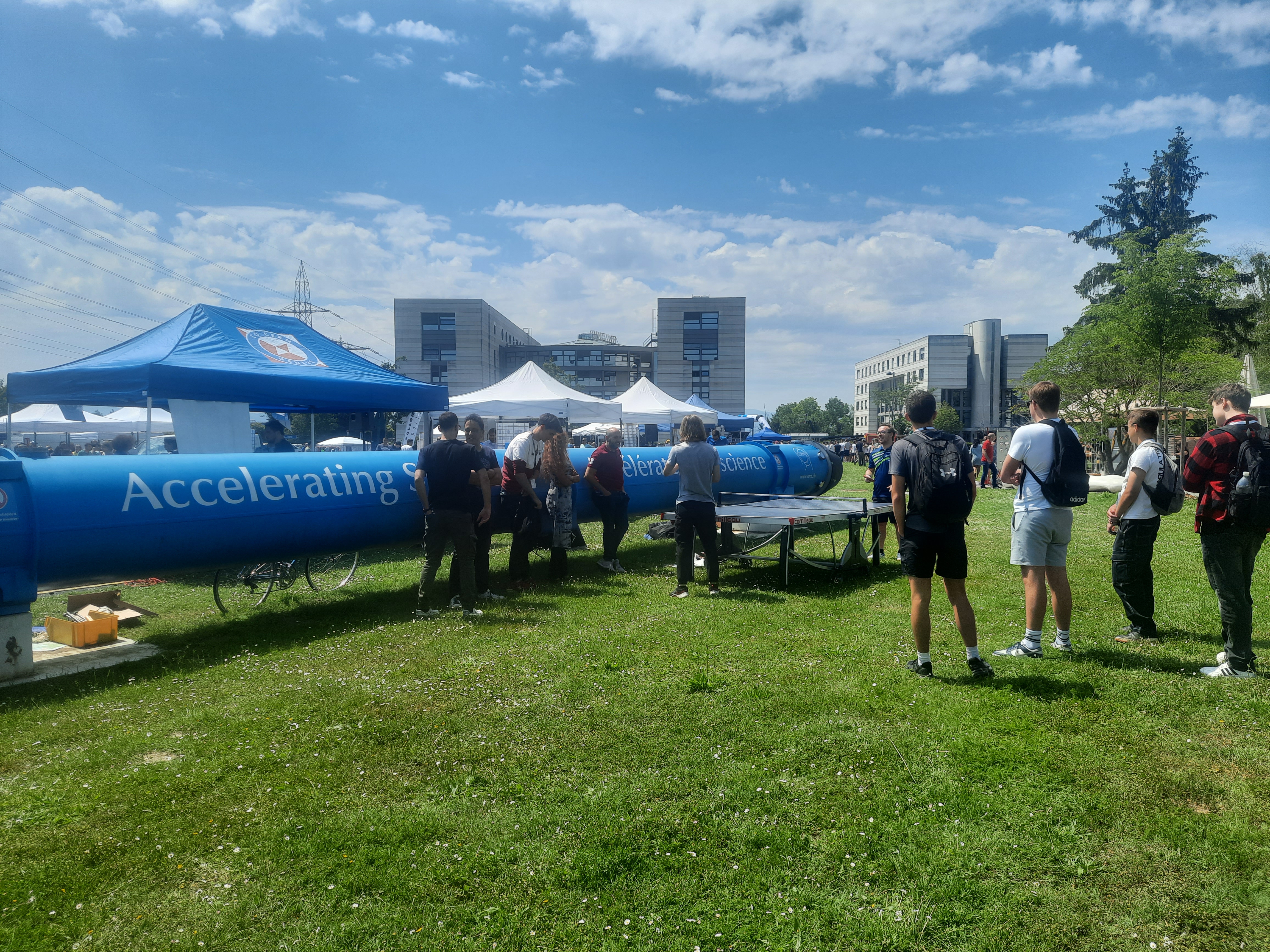 CERN TT club demo of the main caferetia lawn