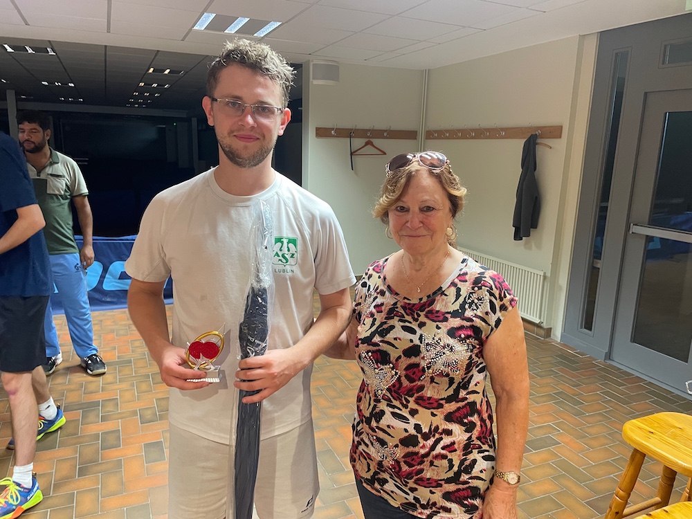Konrad Chrotowski, winner of consolation draw