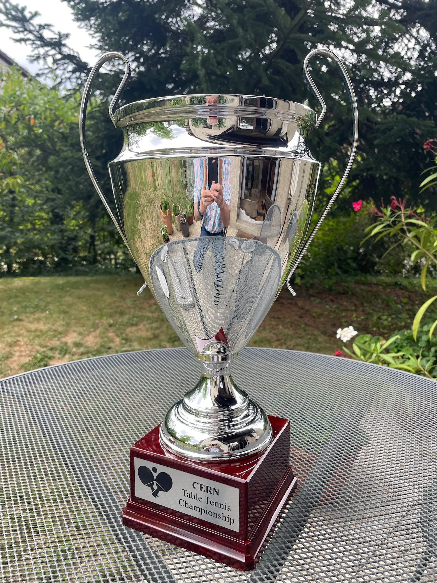 The new CERN Table Tennis Championship cup arrived