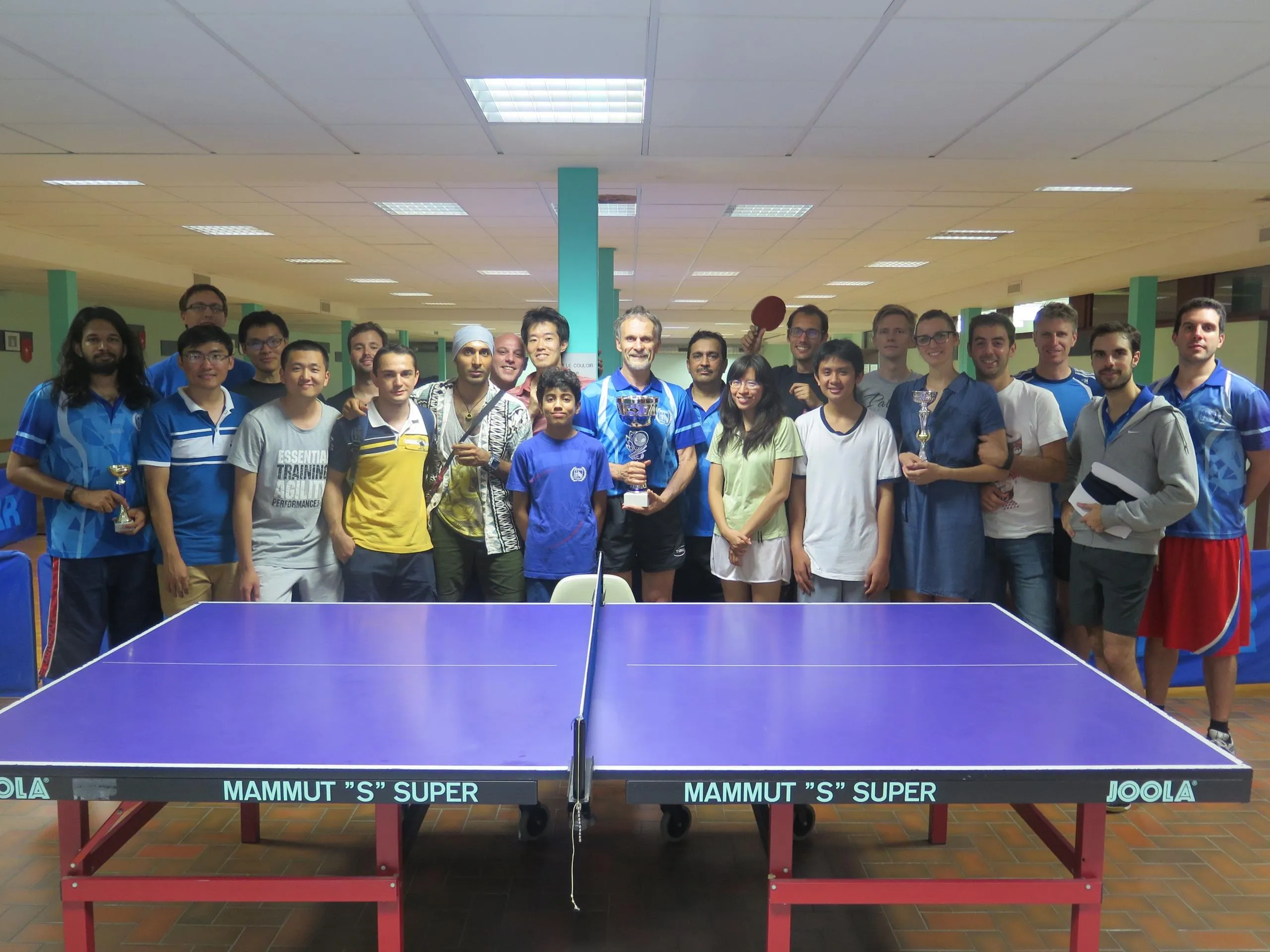 CERN Table Tennis Tournament 2016 Results